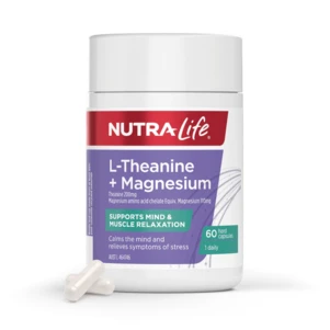 (PRE ORDER) Nutra-Life L-Theanine + Magnesium 60 Capsules shelf life 2yrs